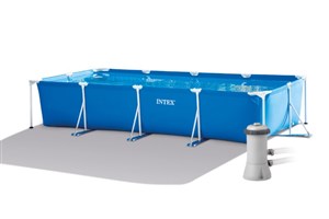 Obrazek Basen ogrodowy stelaż.450x220 pompa