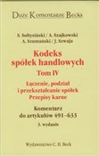Kodeks spó... - Stanisław Sołtysiński, Andrzej Szajkowski, Andrzej Szumański, Janusz Szwaja -  Polnische Buchandlung 