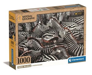 Obrazek Puzzle 1000 compact National Geographic Zebry 39729