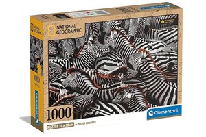 Bild von Puzzle 1000 compact National Geographic Zebry 39729