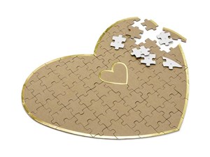 Bild von Księga gości puzzle serce 45x35,5cm