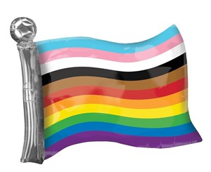 Bild von Balon foliowy XL progress pride flag