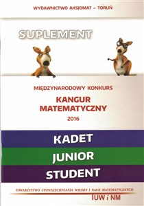 Bild von Matematyka z wesołym kangurem Suplement 2016 Kadet Junior Student