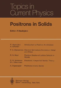 Bild von POSITRONS IN SOLIDS