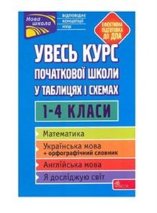 Obrazek УВЕСЬ КУРС ПОЧАТКОВОЇ ШКОЛИ У ТАБЛИЦЯХ І СХЕМАХ 1-4 КЛАСИ