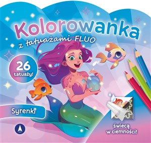 Obrazek Kolorowanka z tatuażami FLUO Syrenki