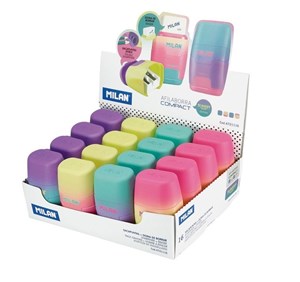 Obrazek Temperówko-gumka Compact Sunset (16szt) MILAN