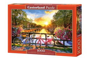 Obrazek Puzzle Picturesque Amsterdam with Bicycles 1000 C-104536