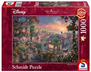 Bild von Puzzle 1000 PQ Zakochany kundel Disney T. Kinkade 108128
