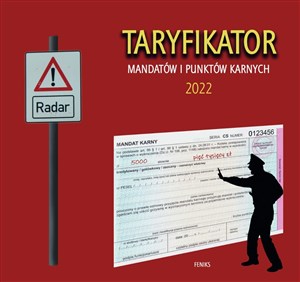 Obrazek Taryfikator mandatów i punktów karnych 2022