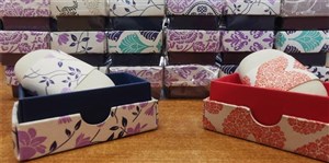 Obrazek Gumka ozdobna w pudełku mix wzorów