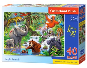 Obrazek Puzzle maxi Jungle Animals 40 B-040315