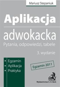 Bild von Aplikacja adwokacka Egzamin 2011. Pytania odpowiedzi tabele