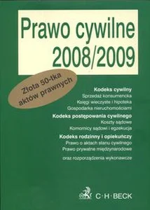Obrazek Prawo cywilne 2008/2009 Teksty ustaw i rozporządzeń