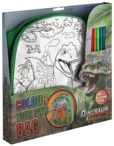 Obrazek Plecak do kolorowania Dino