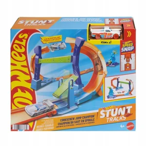 Obrazek MATTEL® Hot Wheels Stunt Tracks - Corkscrew Jump Champion