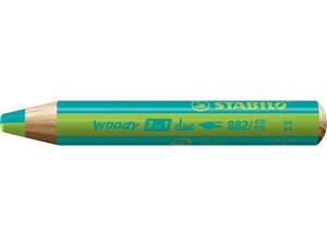 Bild von Kredka Woody 3w1 Duo turkus/zielony (5szt)