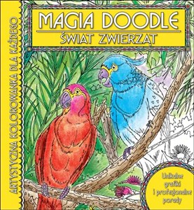 Obrazek Świat Zwierząt Magia doodle Artystyczna kolorowanka dla każdego