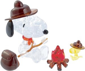 Obrazek Crystal Puzzle - Snoopy Camping