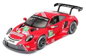 Obrazek BBURAGO MODEL PORSCHE 911 RSR LM 2020 -WHITE/ RED 1:24