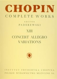 Obrazek Chopin Complete Works XIII Concert Allegro Variations