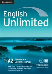 Obrazek English Unlimited Elementary Coursebook with e-Portfolio and Online Workbook Pack