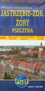 Obrazek Jastrzębie-Zdrój Żory Pszczyna Plan miasta 1:20 000