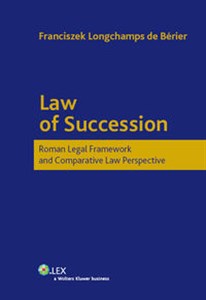 Bild von Law of Succession Roman Legal Framework and Comparative Law Perspective