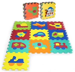 Bild von Puzzle piankowe 10 elementów Pojazdy