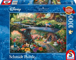 Bild von Puzzle 1000 PQ Alicja w Krainie Czarów Disney  T. Kinkade 109094