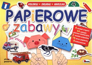 Bild von Papierowe zabawy 4 Koloruj składaj naklejaj