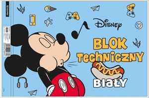 Bild von Blok techniczny biały A4/10K Mickey Mouse