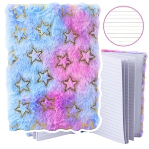 Bild von Notatnik pluszowy A5/80K linia Złote gwiazdki