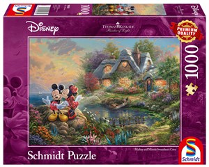 Bild von Puzzle 1000 PQ Myszka Miki & Minnie Disney T.Kinkade 108720