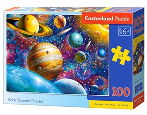 Bild von Puzzle 100 Premium Solar System Odyssey