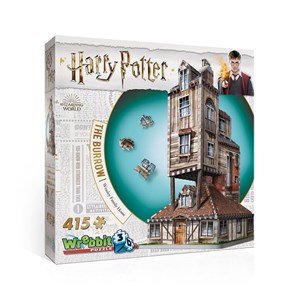 Obrazek Puzzle 3D 415 Wrebbit Harry Potter The Burrow Weasley Family Home