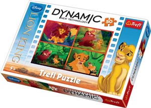 Obrazek Puzzle Dynamic Król Lew 50