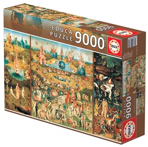 Obrazek Puzzle 9000 Ogród rozkoszy ziemskich Hieronim Bosch