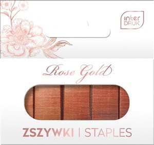 Obrazek Zszywki 24/6 1000szt Rose Gold