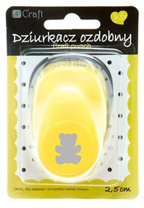 Bild von Dziurkacz ozdobny Miś 2,5cm mix