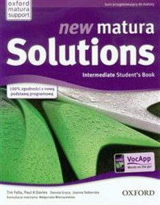 Bild von New Matura Solutions Intermediate Student's Book + broszura Zakres podstawowy i rozszerzony Kurs przygotowujący do matury. Szkoła ponadgimnazjalna