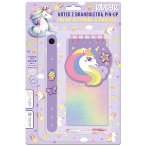 Obrazek Notes z bransoletką Pin-Up Kucyk