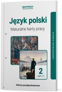 Obrazek Język polski 2 Maturalne karty pracy Część 1 i 2 Zakres rozszerzony