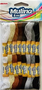 Bild von Mulina biały/beże/brązy/czarne 8m