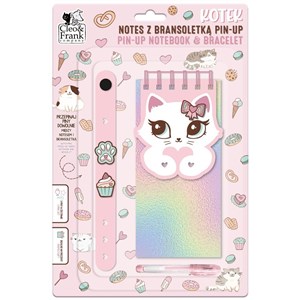 Obrazek Notes z bransoletką Pin-Up Kotek
