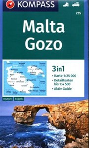 Obrazek Malta Gozo 3in1 mapa turystyczna 1:25 000
