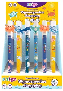 Bild von Długopis wymazywalny Strigo Ocean Animals (36szt)