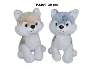 Obrazek Pies P-3261 Husky 30cm 2kol