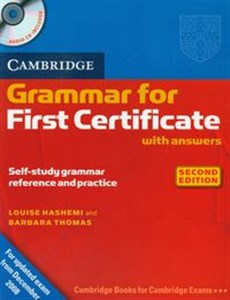 Obrazek Cambridge Grammar for First Certificate with answers + CD