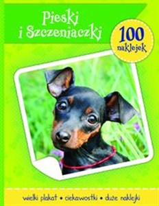 Obrazek Psy i szczeniaczki książeczka z plakatem i 100 naklejek